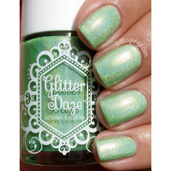 Glitter Daze "Radioactive Decay" NEW Green Glitter Shimmer Holo Metallic Lacquer - Picture 1 of 6